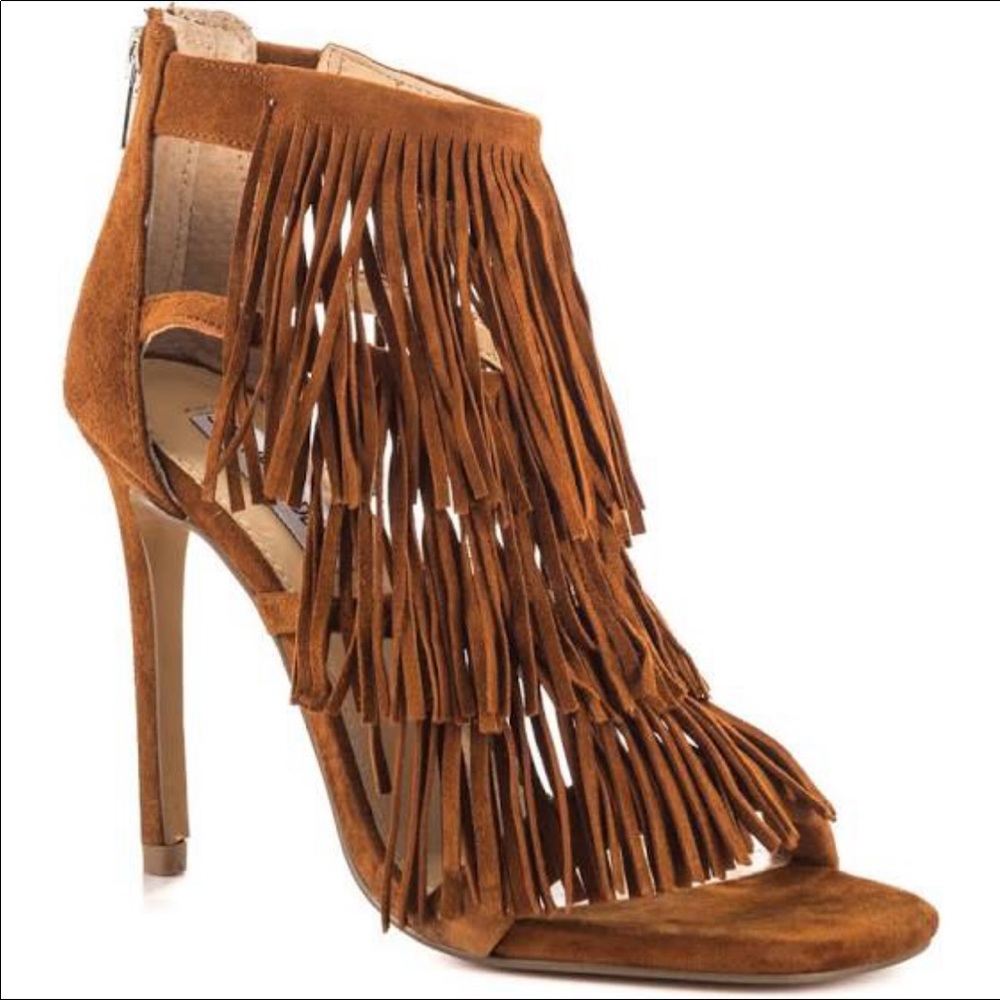 NEW Steve Madden Fringe Suede Heels